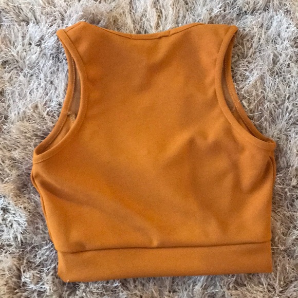 Free w/$25 purchase!Mesh Panel Sleeveless Crop Top - Picture 4 of 8